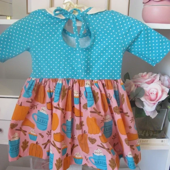 Eleanor Rose Girl's Pumpkin Spice Perla Top Shirt Size 5-6 EUC - Picture 4 of 4